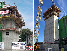 Stairwell and lift tower