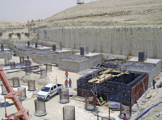 Foundation of the airport Abu Dhabi