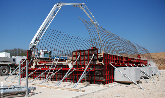 foundations formed with Modular formwork