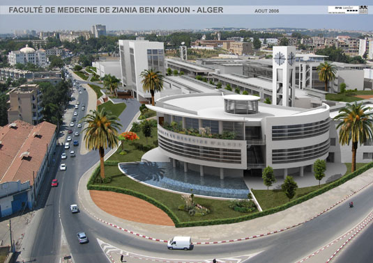 Visualisation of the new university building in Algier