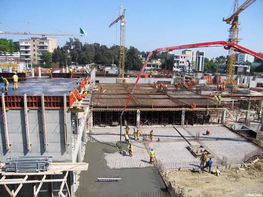 Overview construction site in Algier