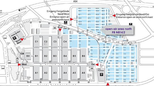 map of bauma 2010