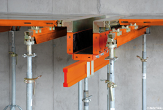 slab formwork e-deck combined with Modular formwork