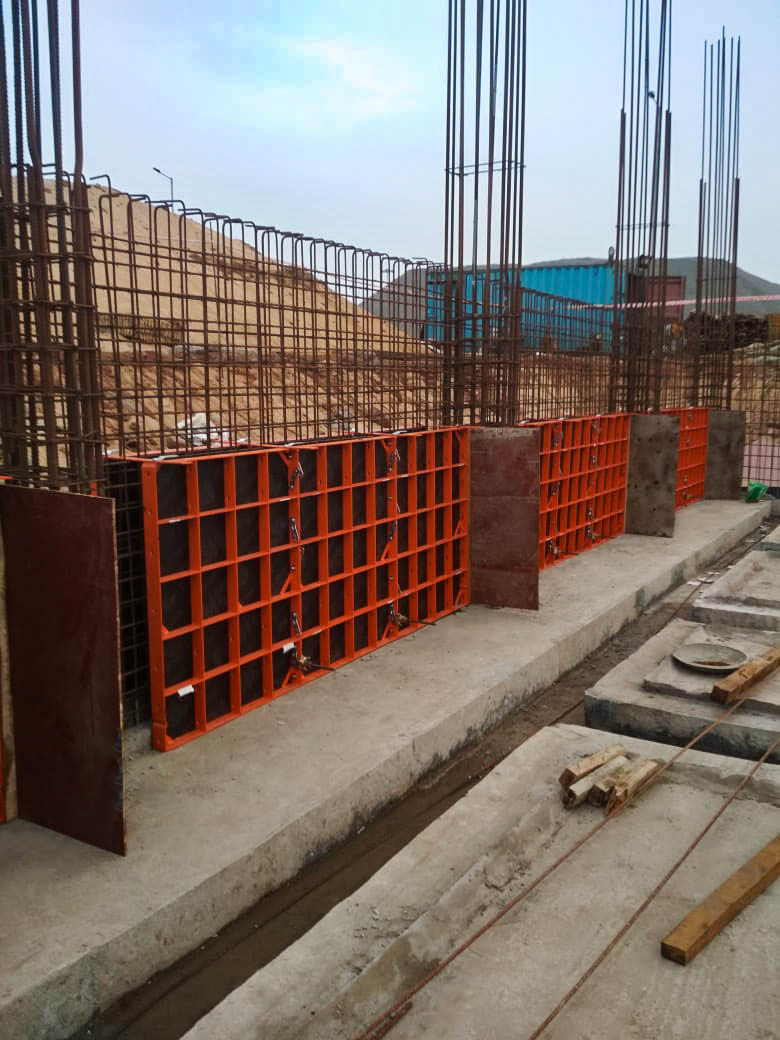 Modular formwork used for load-bearing walls