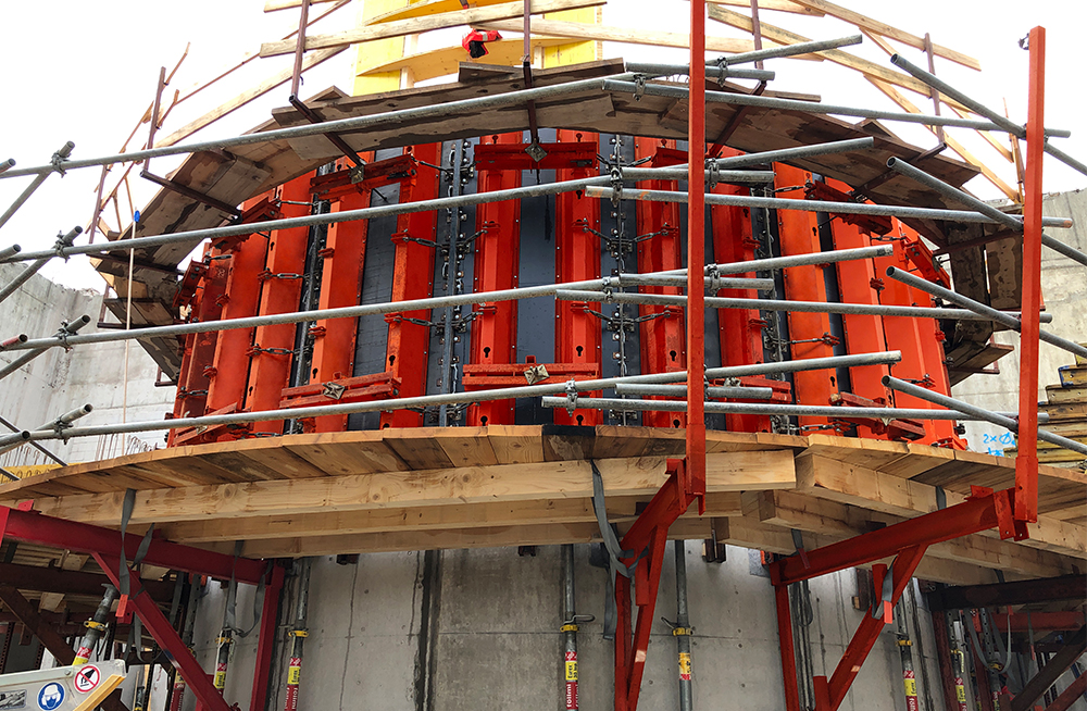 TTR trapezoidal girder formwork in use