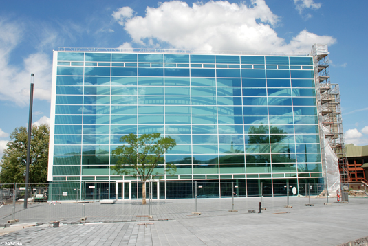 front view of the new theater