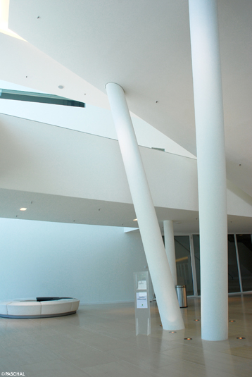 Columns inside the theater