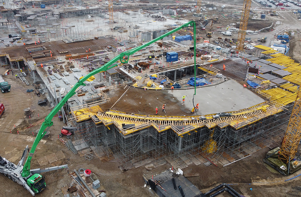 Construction site overview