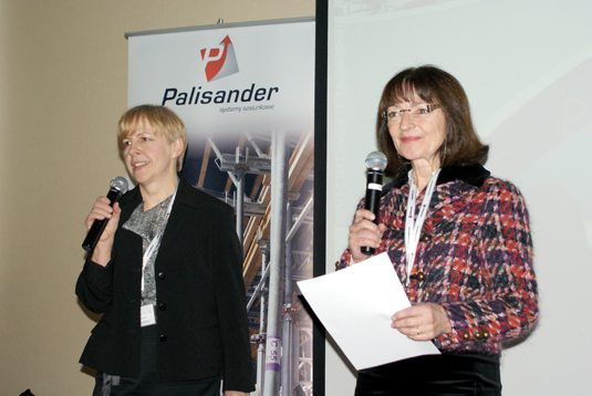 Barbara R. Vetter making a speech at the Opening Ceremony