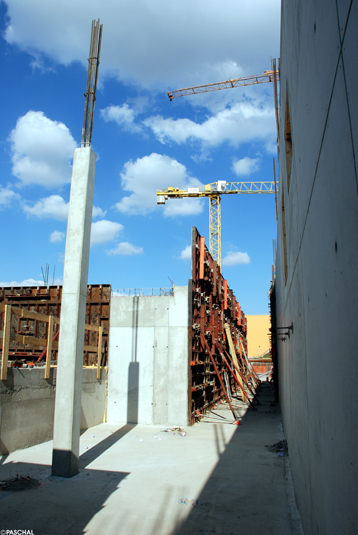 construction site of the training swimming centre