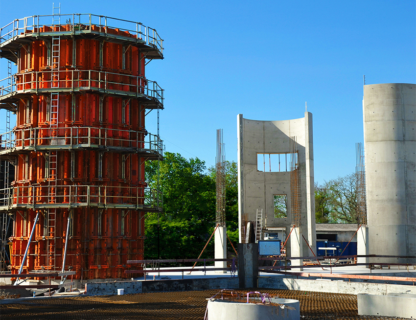 Circular formwork from PASCHAL in use