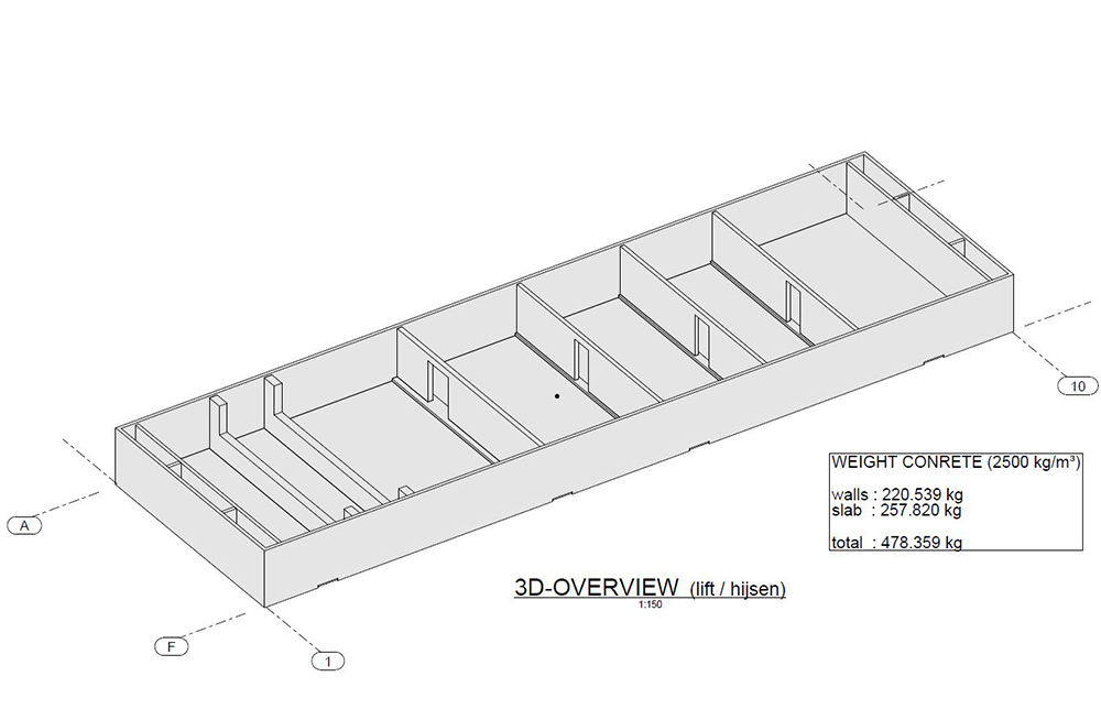 Structural design of reinforced concrete hull