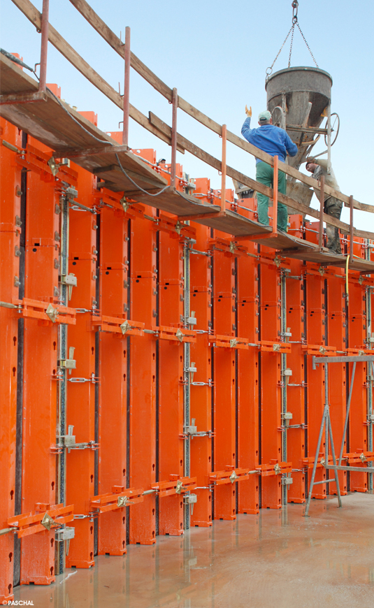 TTK Circular Trapezoidal Girder Formwork with clamp connection