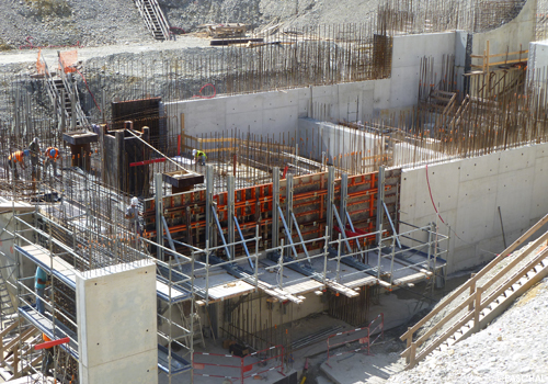 LOGO.3 in combination with dam brackets on the Kembs dam building site.