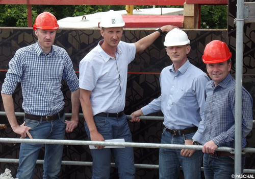 Construction site project team