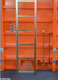 Parking positions for wedge clamps and tension material