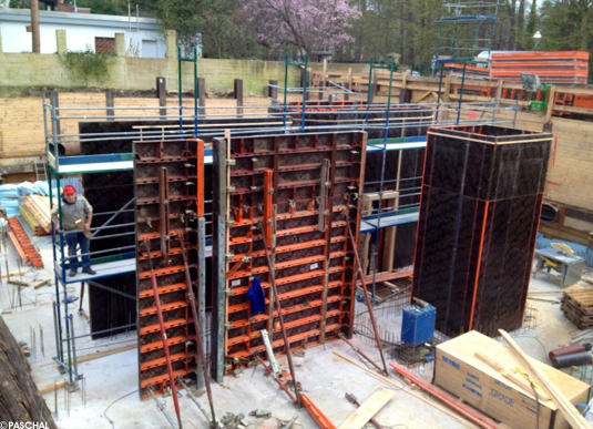 Different formwork task handled by the system