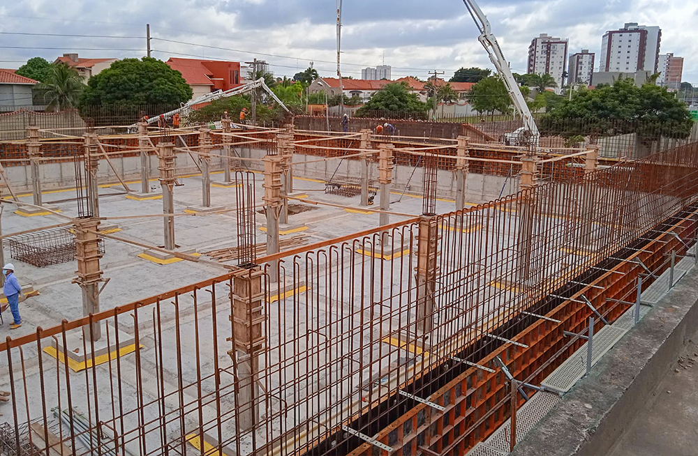 Formwork for reinforced concrete tank
