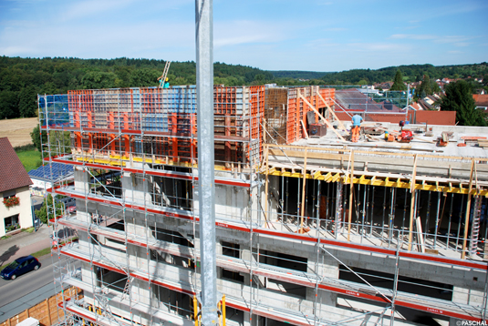 Bank building constructed with Modular formwork