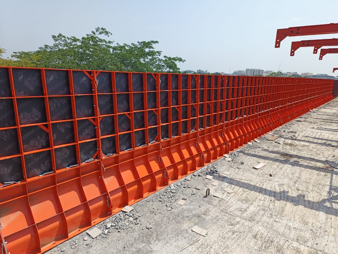 Modular Universal formwork with movable heavy duty Towers
